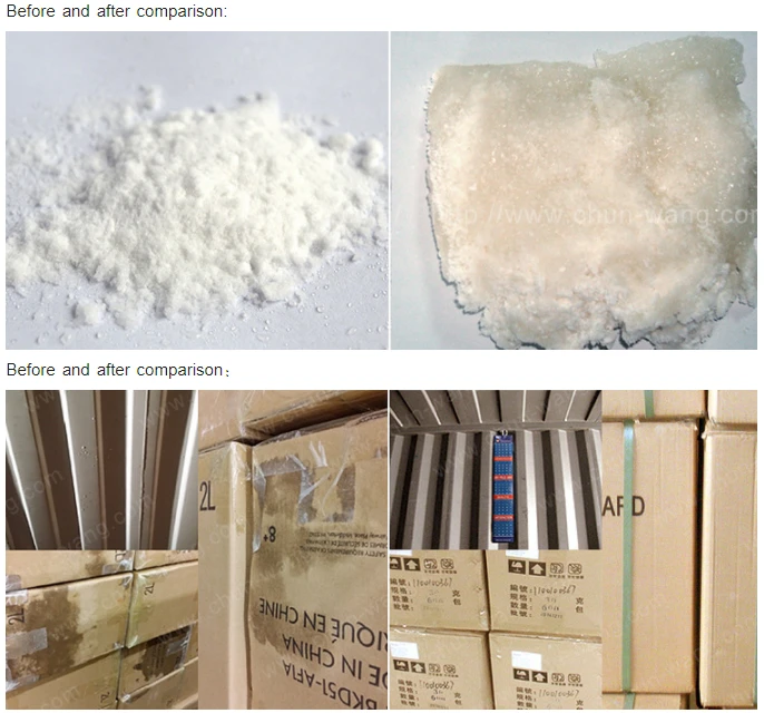 moisture absorber for container 