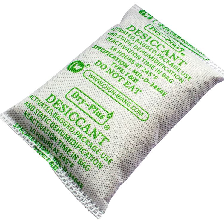 Cad a chiallaíonn 'desiccant Dar le DIN 55473-B' agus 'MIL D 3464E'?