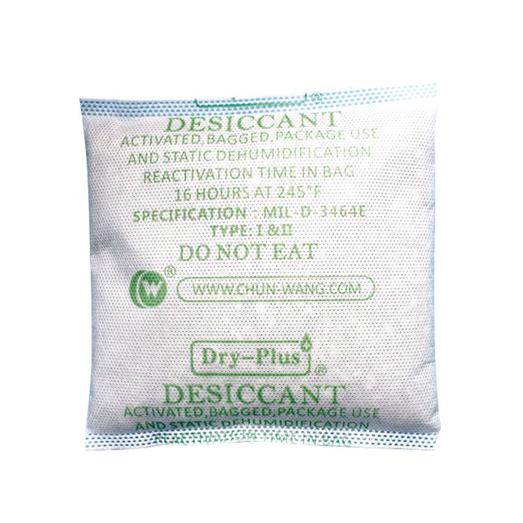 Cad a chiallaíonn 'desiccant Dar le DIN 55473-B' agus 'MIL D 3464E'?